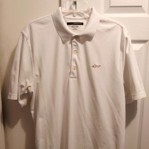 Greg Norman for Tasso Elba Men's White Short-Sleeve Button Polo Shirt